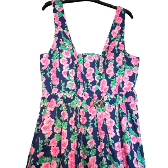 HTF NWT Lilly Pulitzer McKinnon Midi Dress Oyster Bay Blue De Vine Size 16 - Picture 13 of 13